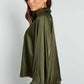 Blouse puffed sleeve green