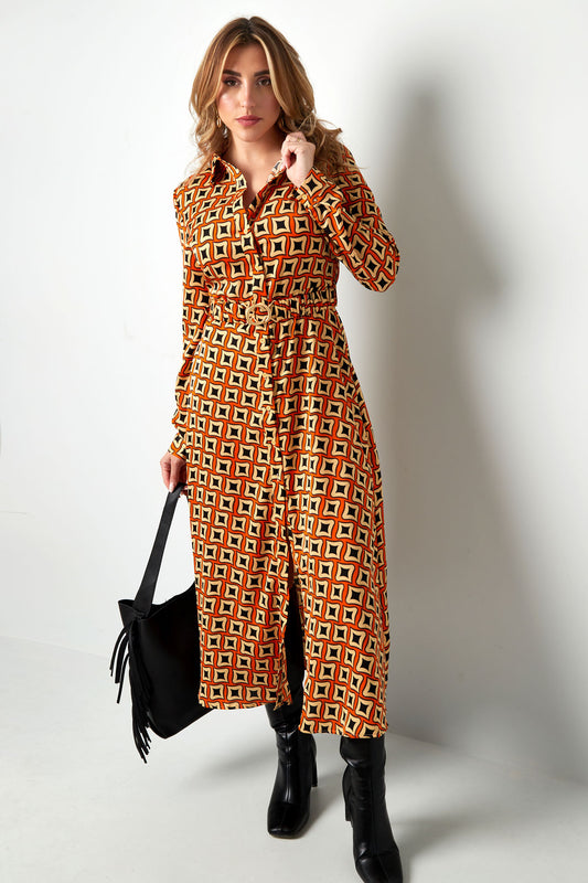 Dress Maxi retro print