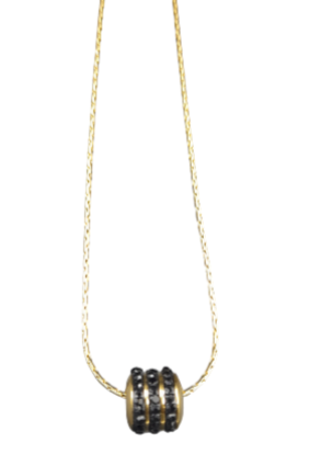 Necklace round black