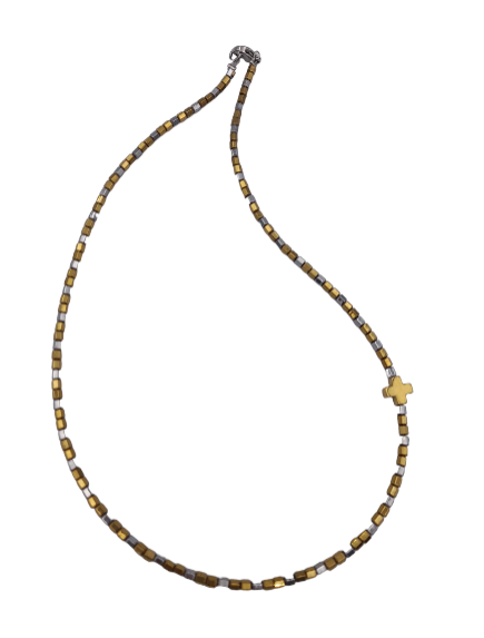 Necklace haolite Grey - gold