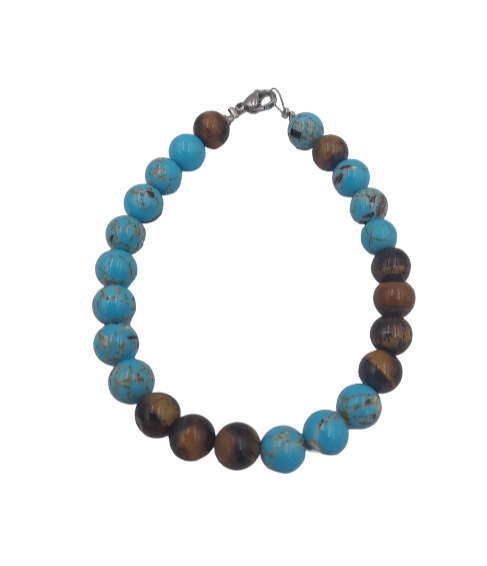 Bracelet brown earth & siel