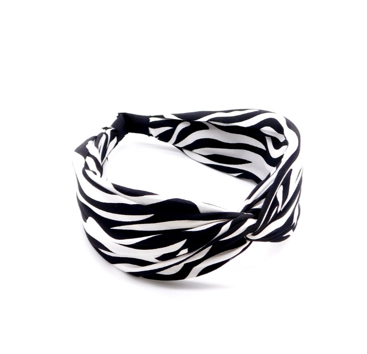 Hairband Animal print Ασπρόμαυρο