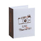 Photo album photo camera white