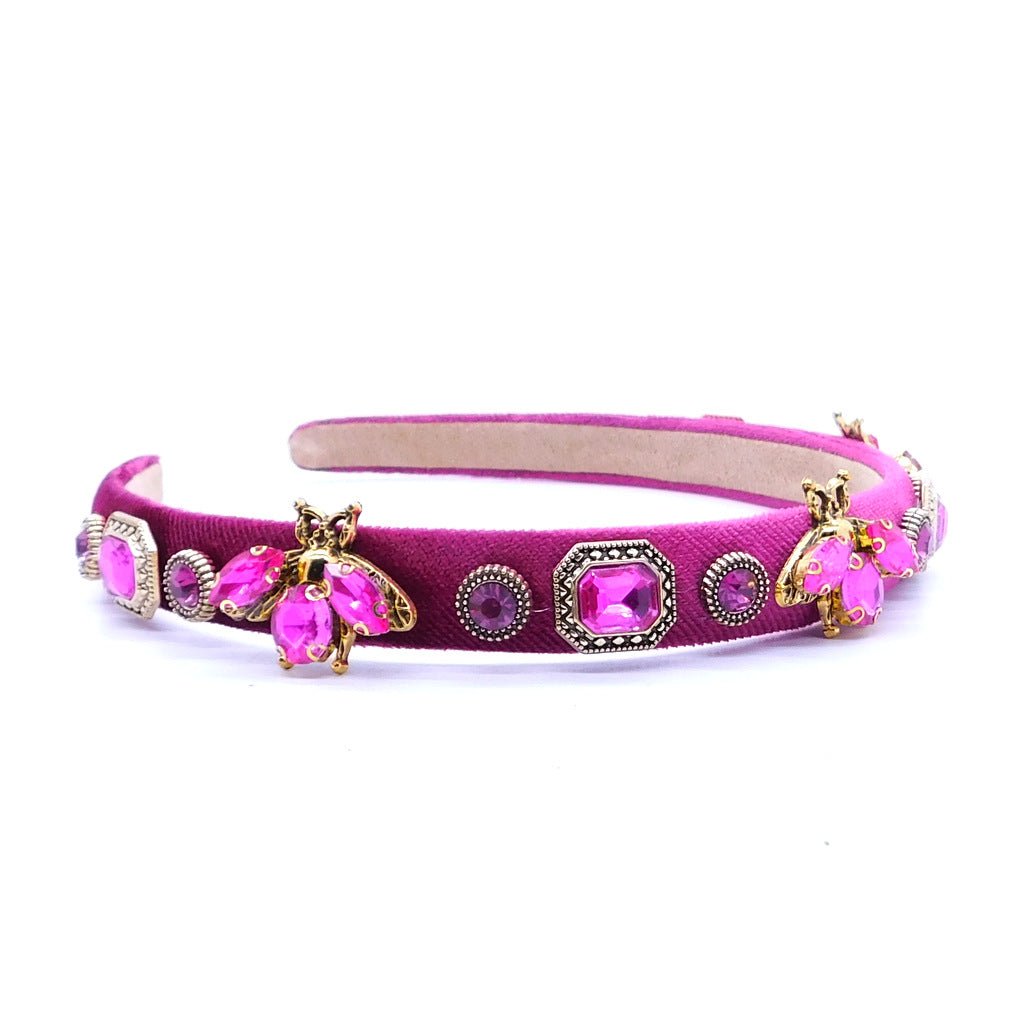 Hairband Bee Queen crystal Foux