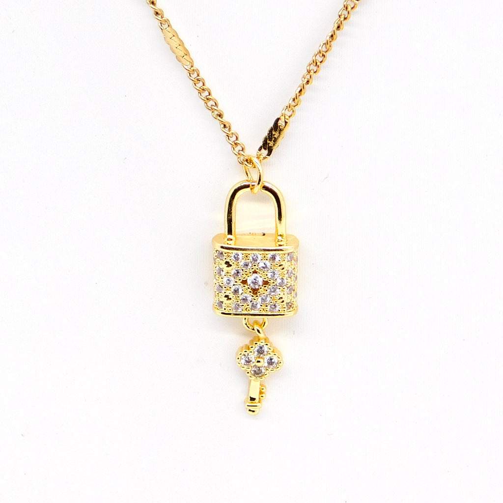 Necklace Double Layer Locker