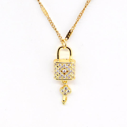 Necklace Double Layer Locker