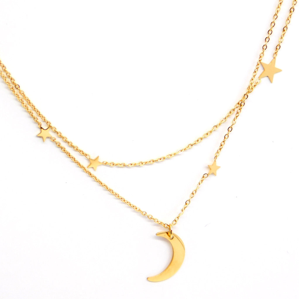 Necklace moon & stars