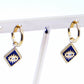 Earrings stripped drop Gold (Copy)