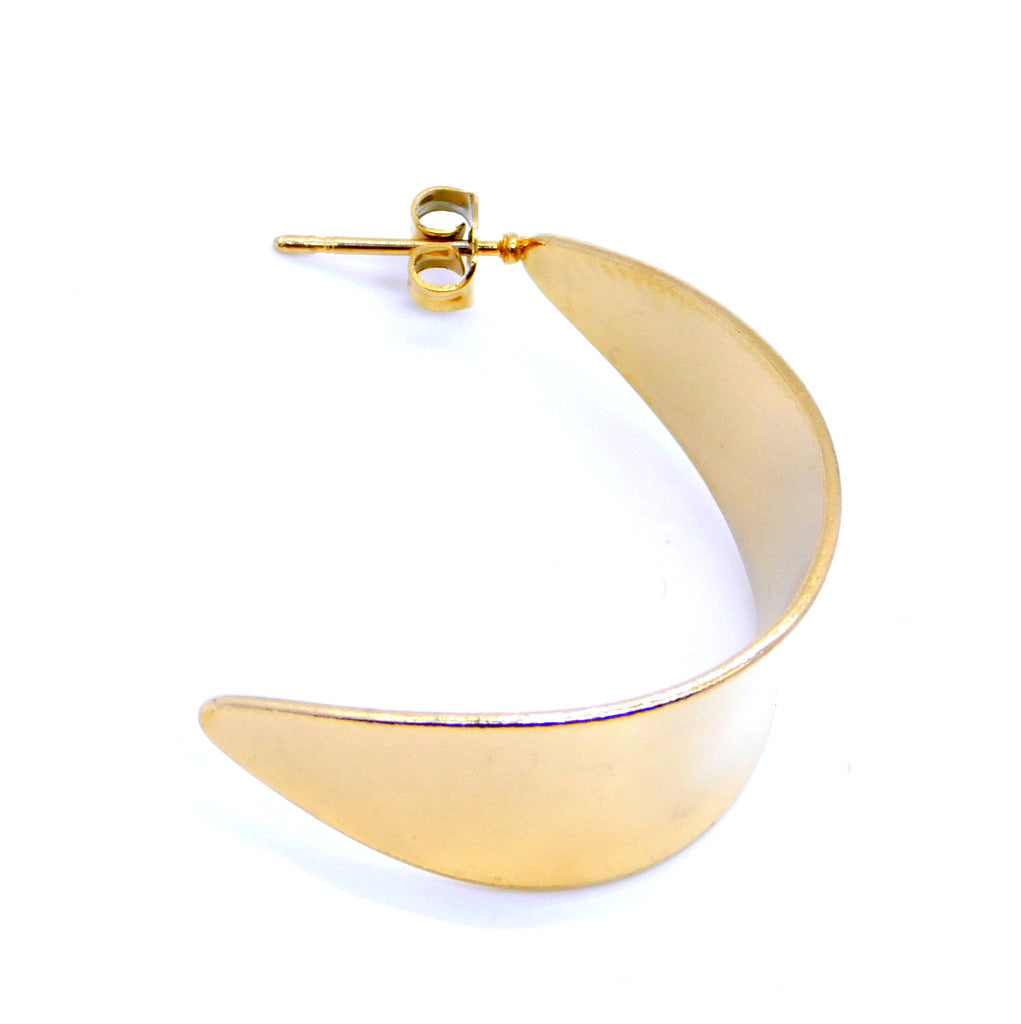 Earrings Half Ring Gold