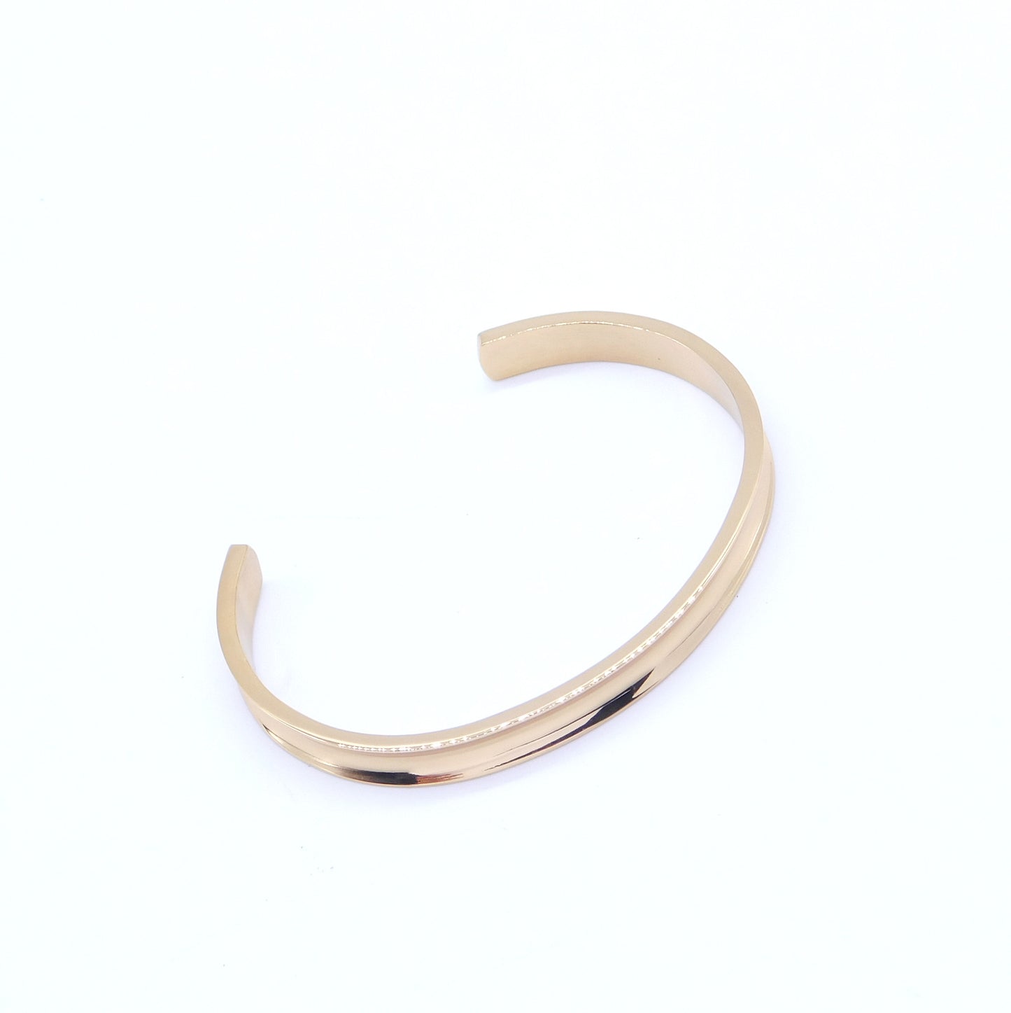 Bracelet gold curved