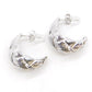 Earrings Woolen Hook Silver