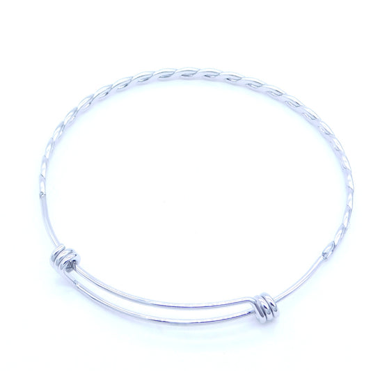 Bracelet steel braid Silver