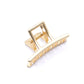 hair clip gold square