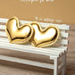 Greeting Card Wedding gold hearts