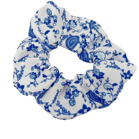 Hair Scrunchies Blue Lakhuri