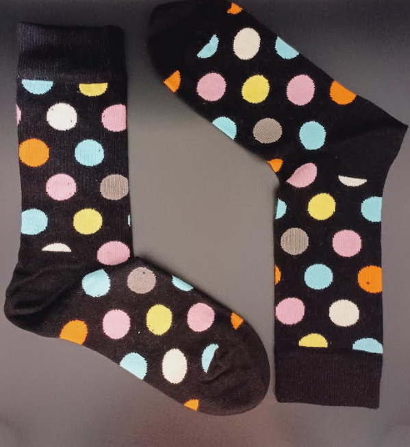 Socks Polka dot Black - interovita