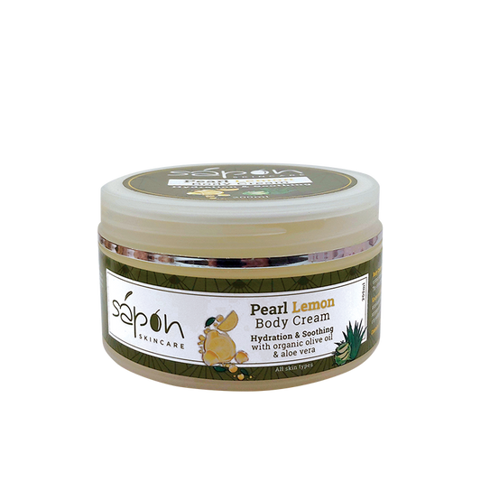 Pearl Lemon body cream with organic olive oil &amp; aloe vera